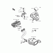 Схема вузла: Fuel Injection для Kawasaki EX650 ER-6F ABS