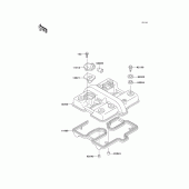 Схема вузла: Клапанна кришка для Kawasaki ER500 ER-5