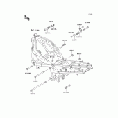 Схема вузла: Кріплення двигуна для Kawasaki ZX600 Ninja ZX-6