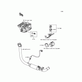 Схема вузла: Fuel Injection для Kawasaki BX250 NINJA 250SL ABS