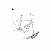 Схема узла: Сиденье для Kawasaki ZX1000 Ninja H2