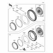 Схема узла: Шина для Kawasaki KX100
