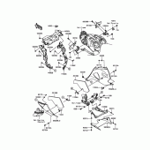 Схема вузла: Нижній обтічник для Kawasaki ZX1400 Ninja ZX-14R ABS 30TH