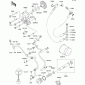 Схема вузла: Масляний насос для Kawasaki VN1500 VN1500 Classic FI