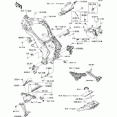 Схема вузла: Frame fittings(1/2) для Kawasaki ZR1000 Z1000