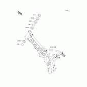 Схема узла: Рама для Kawasaki KLX110 KLX110
