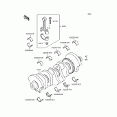 Схема вузла: Колінчастий вал для Kawasaki ZX750 Ninja ZX-7R