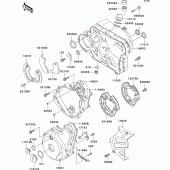 Схема вузла: Engine cover(s) для Kawasaki KL650