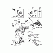 Схема вузла: Замок запалювання для Kawasaki KLE650 Versys 650 ABS