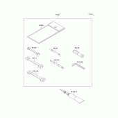 Схема вузла: Owners tools(baf-bcf) для Kawasaki VN1700 Vulcan 1700 Voyager ABS