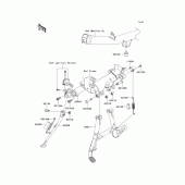 Схема узла: Подставка (s) для Kawasaki ZX1400 ZZR1400