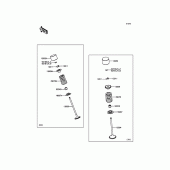 Схема узла: Клапан(ы) для Kawasaki ZX636 Ninja ZX-6R