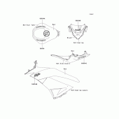 Схема узла: Decals(red)(raf) для Kawasaki ZX600 Ninja ZX-6R