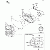 Схема вузла: Right engine cover(s) для Kawasaki VN1700 VN1700 Classic Tourer ABS