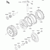 Схема вузла: Зчеплення для Kawasaki ZR750 Zephyr