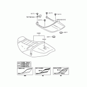 Схема вузла: Сидіння для Kawasaki ZR400 ZRX-II