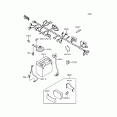 Схема вузла: Електроустаткування для Kawasaki ZR250 Balius-II