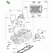 Схема вузла: Головка циліндра для Kawasaki EX650 Ninja 650 ABS