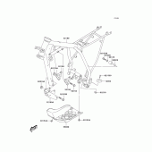 Схема вузла: Рама для Kawasaki KLX125 KLX125