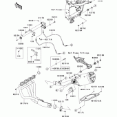 Схема вузла: Вихлопна система (1/2) для Kawasaki ZR750 Z750