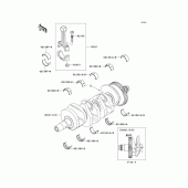 Схема вузла: Колінчастий вал для Kawasaki ZX636 Ninja ZX-6R