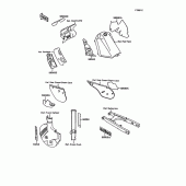 Схема вузла: Decals(ebony)(kmx125-b7) для Kawasaki KMX125
