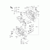 Схема узла: Картер двигателя для Kawasaki KL250 KLR250