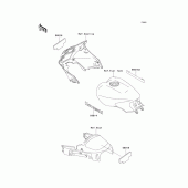 Схема вузла: Наклейки для Kawasaki ZG1000 Concours