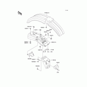 Схема узла: Крыло для Kawasaki KL250 KLR250