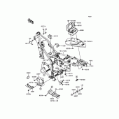 Схема вузла: Кріплення двигуна для Kawasaki KLX250