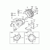 Схема вузла: Кришка двигуна для Kawasaki EL250 Eliminator 250LX