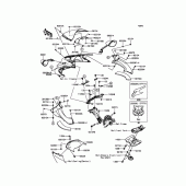 Схема вузла: Cowling(Upper) для Kawasaki ZX1400 Ninja ZX-14R ABS 30TH