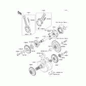 Схема вузла: Колінчастий вал для Kawasaki VN1600 Vulcan 1600 Nomad