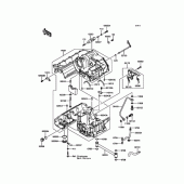 Схема узла: Картер двигателя для Kawasaki ZR1200 ZRX1200 DAEG