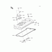 Схема узла: Клапанная крышка для Kawasaki EX650 Ninja 650