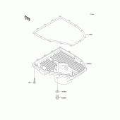 Схема вузла: Oil pan для Kawasaki ZX600 ZZ-R600