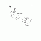 Схема вузла: Інформаційні наклейки для Kawasaki ZR750 Zephyr