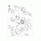 Схема вузла: Drive shaft/final gear(1/2) для Kawasaki VN1500 Vulcan 1500 Classic