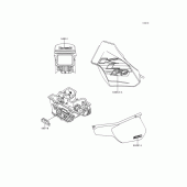 Схема вузла: Decals(green)(kl250-d16) для Kawasaki KL250 KLR250