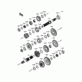 Схема вузла: Трансмісія для Kawasaki ZX636 Ninja ZX-6R ABS