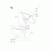 Схема вузла: Side covers для Kawasaki KX85 KX85