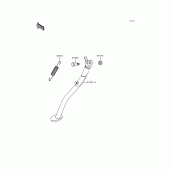 Схема узла: Подставка для Kawasaki KLX650 KLX650 Motard