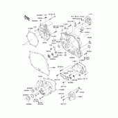 Схема вузла: Engine cover(s)(1/2) для Kawasaki KLX300R