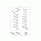 Схема вузла: Owners tools(1/2) для Kawasaki KLE500