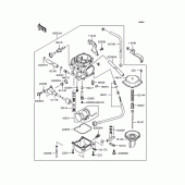 Схема вузла: Карбюратор для Kawasaki KLX250 D-Tracker
