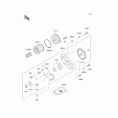 Схема вузла: Масляний насос для Kawasaki KLX250 KLX250SR