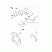 Схема вузла: Заднє гальмо для Kawasaki EX250 Ninja 250R