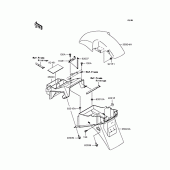 Схема узла: Крыло для Kawasaki ZR750 ZR-7S