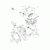 Схема узла: Стоп сигнал для Kawasaki KLE250 Versys-X 250 ABS