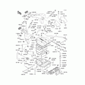 Схема вузла: Air cleaner(1/2) для Kawasaki ZX600 ZZ-R600